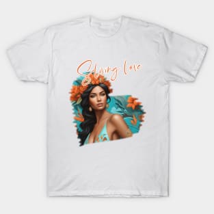 sliving beautiful woman T-Shirt